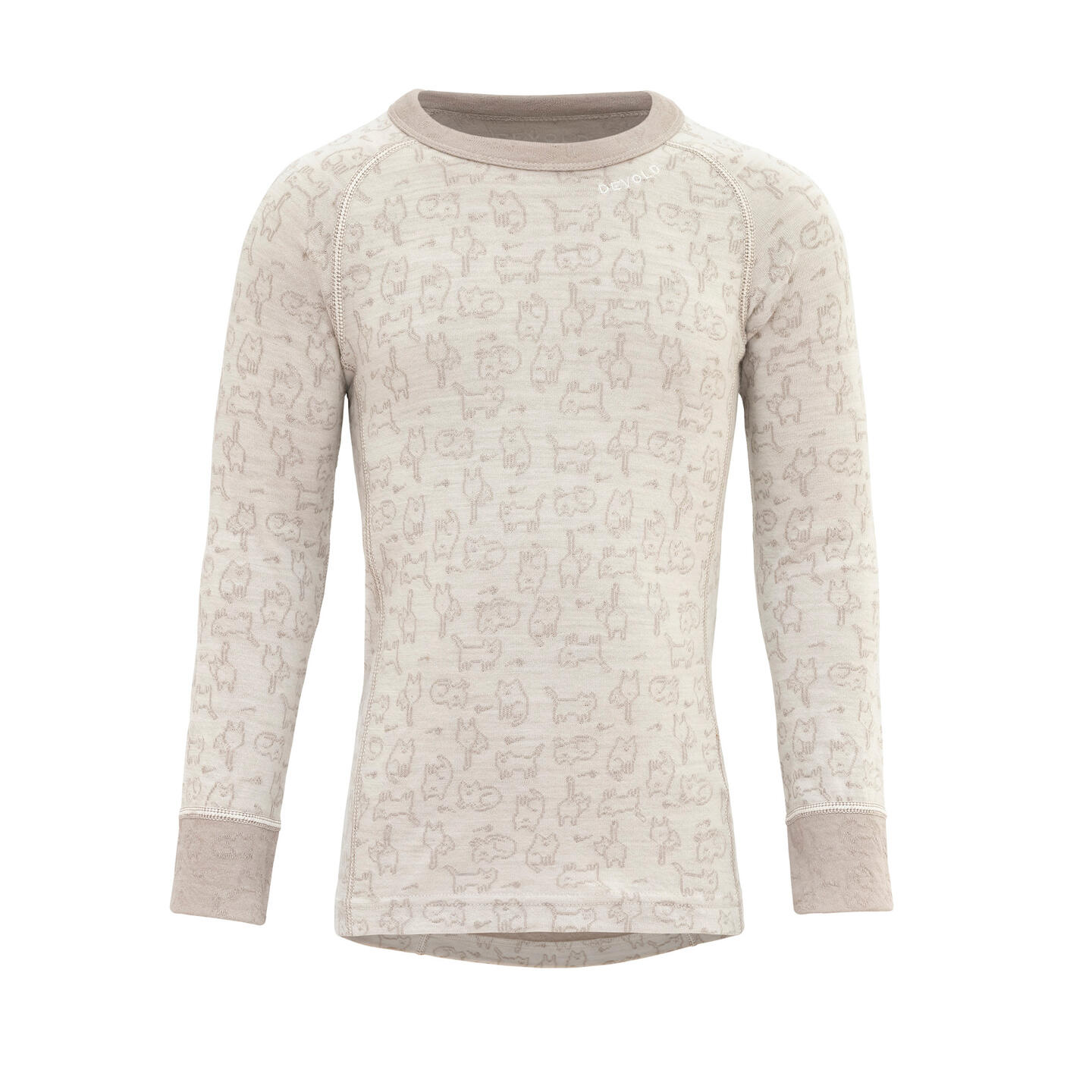 Trøye til barn Devold Duo Active Merino Shirt Kid 010