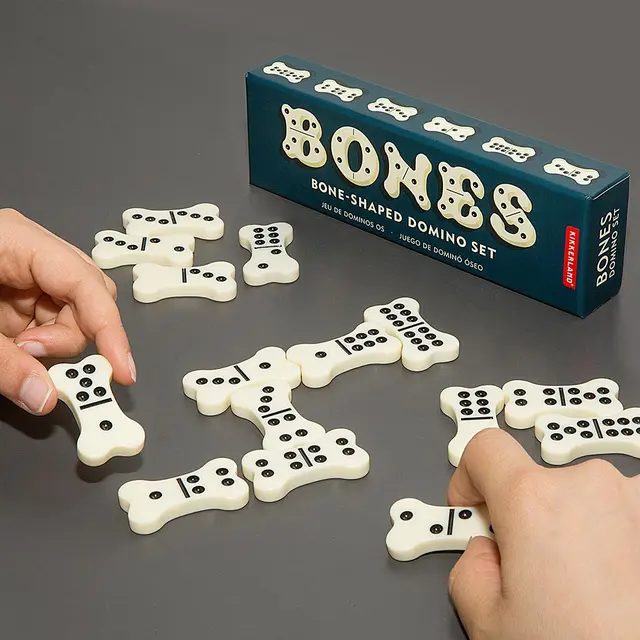 Domino Kikkerland Dog Bone Domino Set 