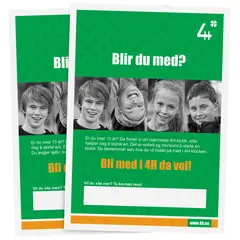 Blir du med 4H Plakat Blir du med A1