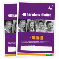 Plass til alle 4H Plakat Plass til alle A1