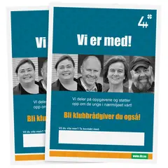 Vi er med 4H Plakat Vi er med A1