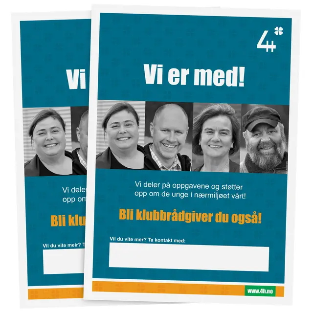 Vi er med 4H Plakat Vi er med A1 